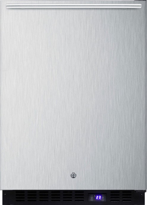 Summit 24" 4.72 cu. ft. Stainless Steel Undercounter Compact Freezer