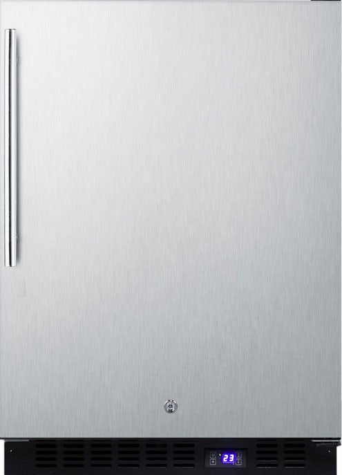 Summit 24" 4.72 cu. ft. Stainless Steel Undercounter Compact Freezer