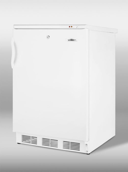Summit 24" 3.5 cu. ft. White Undercounter Compact Freezer