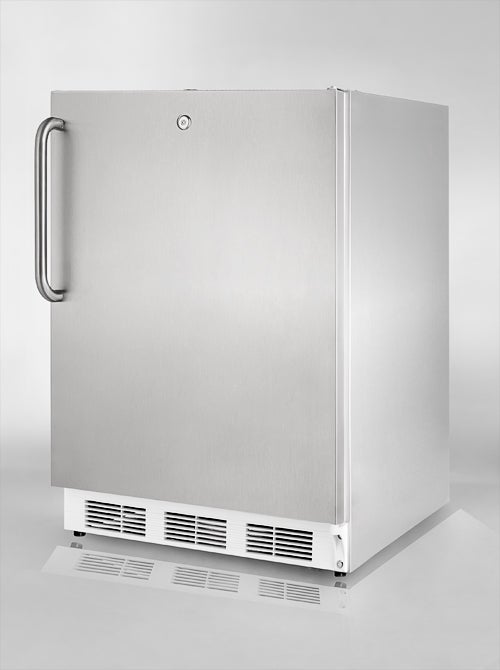 Summit 24" 3.5 cu. ft. Stainless Steel Built-In Capable Compact Freezer