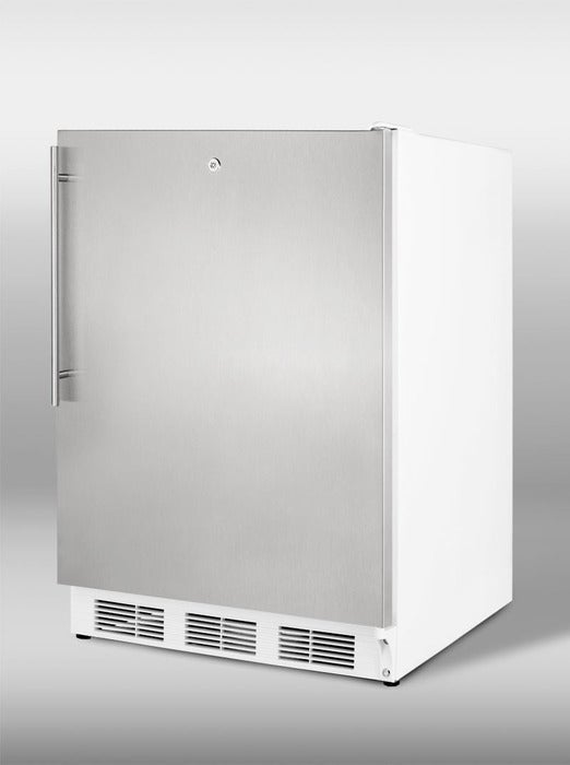 Summit AccuCold 24" 3.5 cu. ft. Stainless Steel Compact Freezer - ADA Compliant