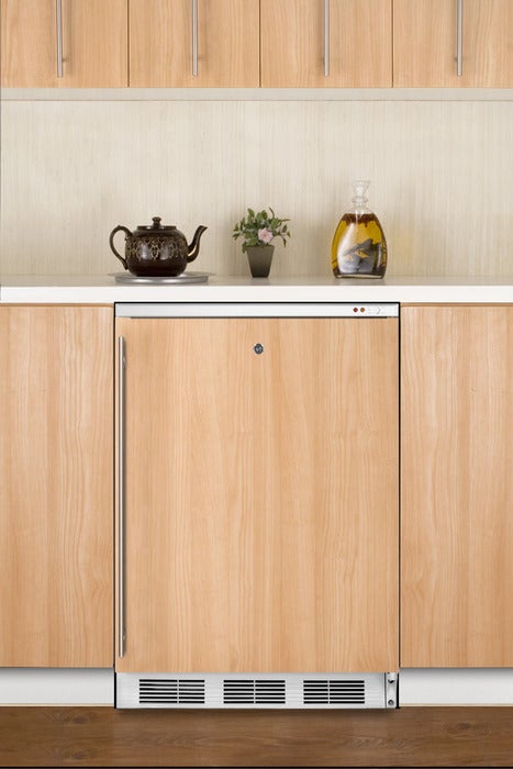 Summit AccuCold Medical 24" 3.5 cu. ft. Custom Panel Built-In Undercounter Compact Freezer