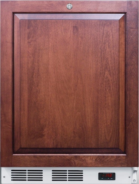 Summit AccuCold Medical 24" 3.5 cu. ft. Custom Panel Built-In Undercounter Compact Freezer - ADA Compliant