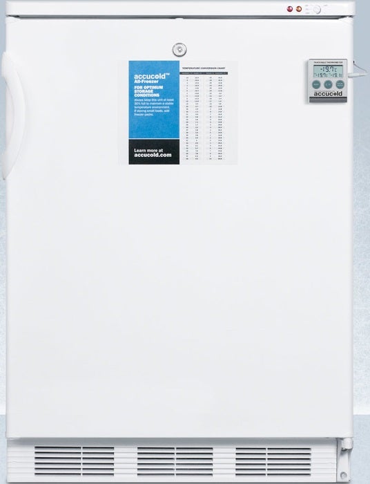 Summit Accucold Medical 24" 3.2 cu.ft. White Compact Freezer