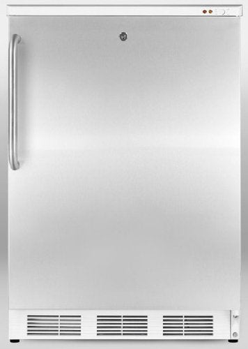 Summit Med 24" 3.5 cu. ft. Stainless Steel Undercounter Upright Freezer