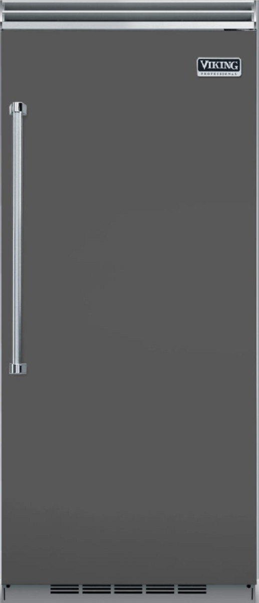 Viking VCFB5363RDG 5 Series 36 Inch Damascus Grey Built-In Upright Counter Depth Freezer