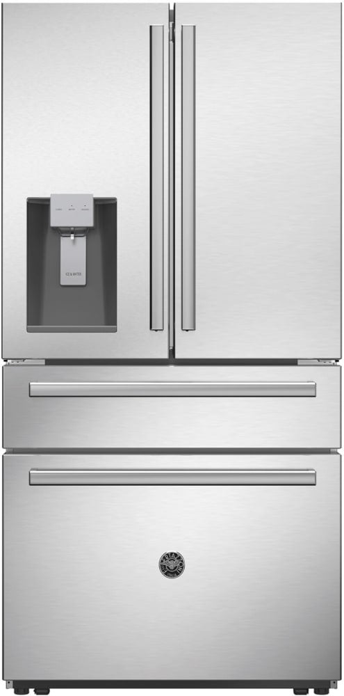 Bertazzoni REF36FDFZXNT 36 Inch Stainless Steel Counter Depth French Door Refrigerator, in Stainless Steel