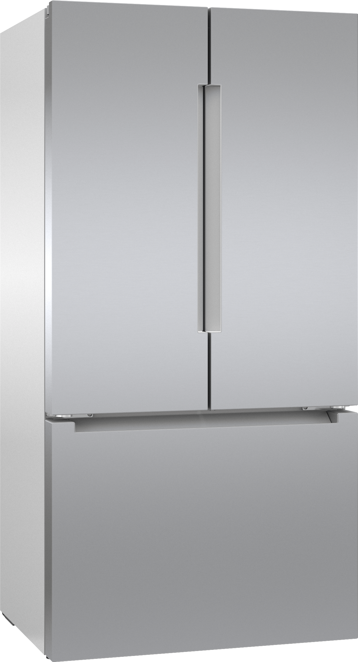 Bosch 800 Series 36 Inch French Door Bottom Mount Refrigerator With Integrated Handles: Stainless Steel