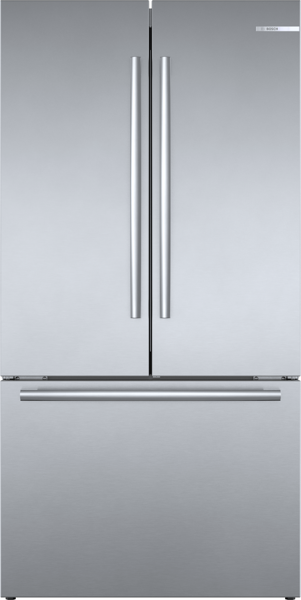 Bosch 800 Series 36 Inch French Door Bottom Mount Refrigerator: Stainless Steel
