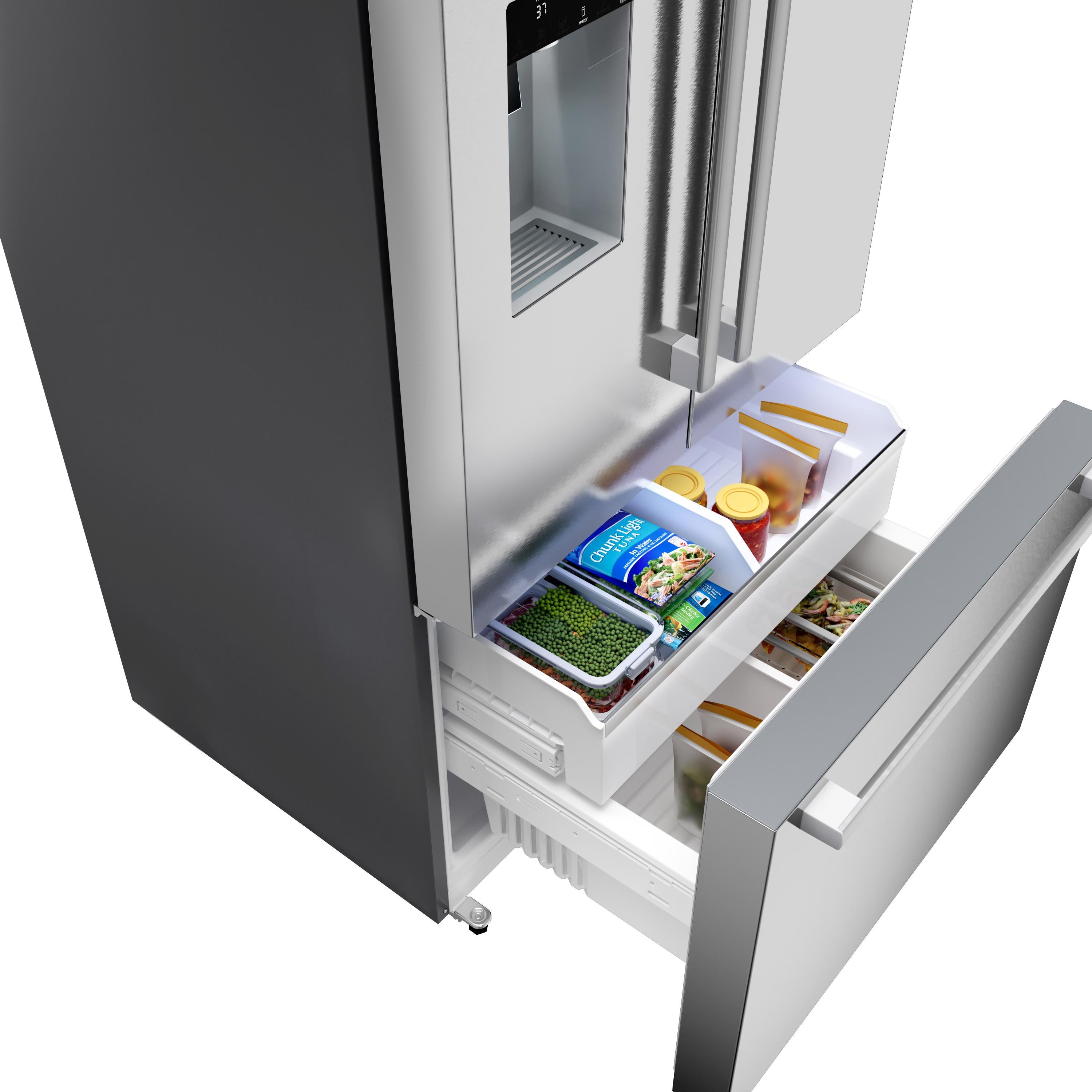 Bosch B36FD52SNS 36 Inch French Door Refrigerator: Stainless