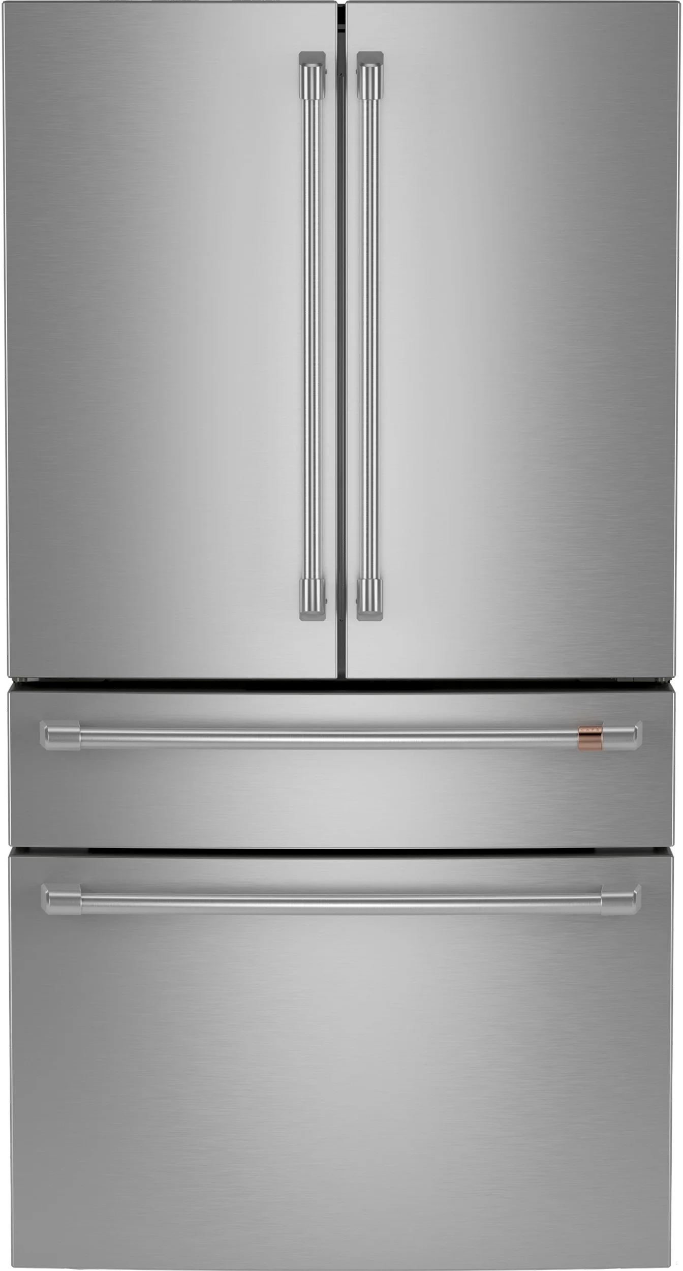 Cafe CGE29DP2TS1 Customizable Professional Collection Series 36 Inch French Door Refrigerator