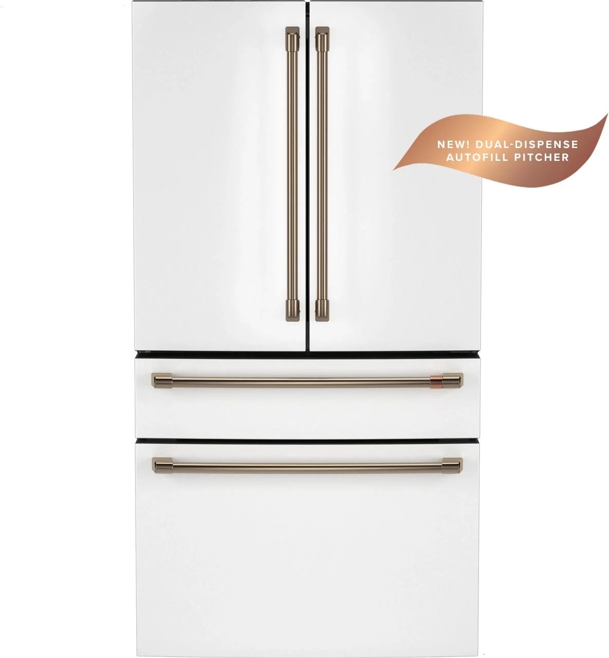 Cafe CGE29DP4TW2 Customizable Professional Collection Series 36 Inch French Door Refrigerator