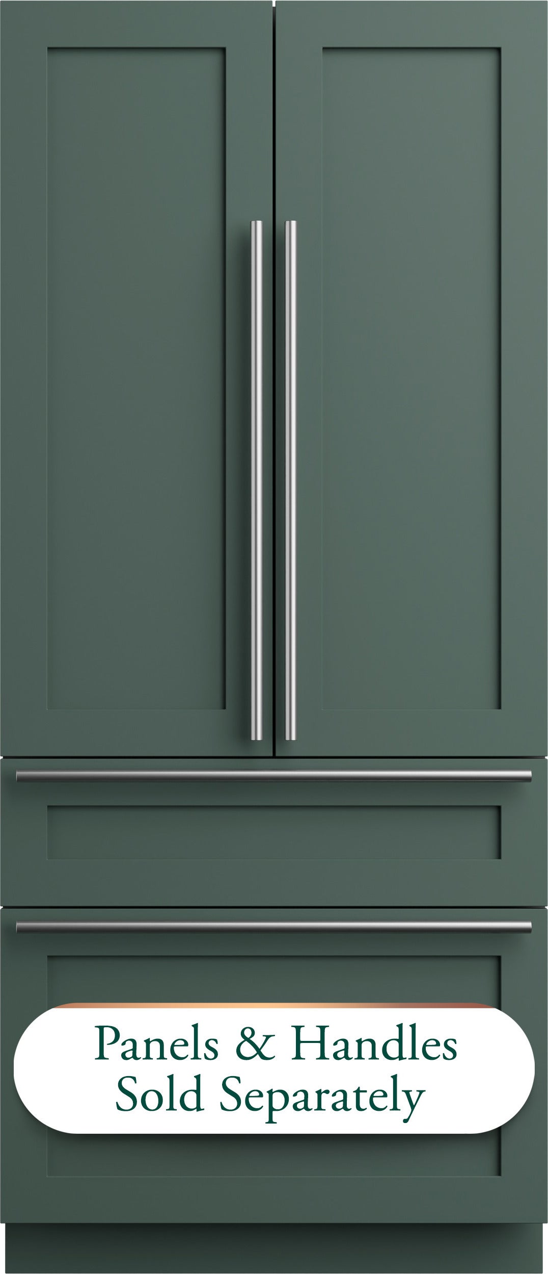 Cafe 36 Inch Built-In French Door Refrigerator: Panel Ready