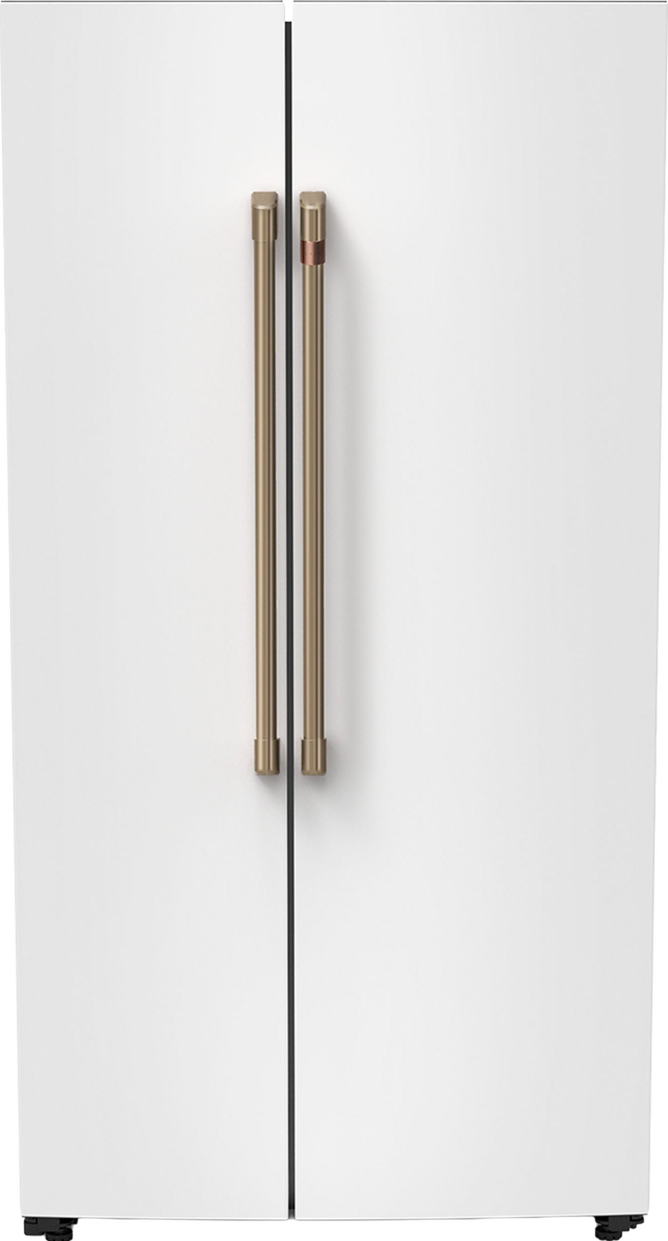Cafe 36 Inch Counter Depth Side-By-Side Refrigerator With Internal Dispenser With AutoFill And Energy Star Qualified: Matte White