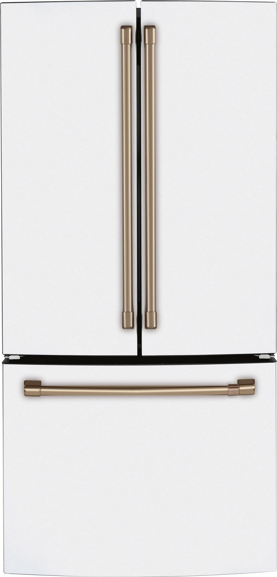 Cafe 33" 18.6 cu.ft. Matte White Counter Depth French Door Refrigerator - Energy Star