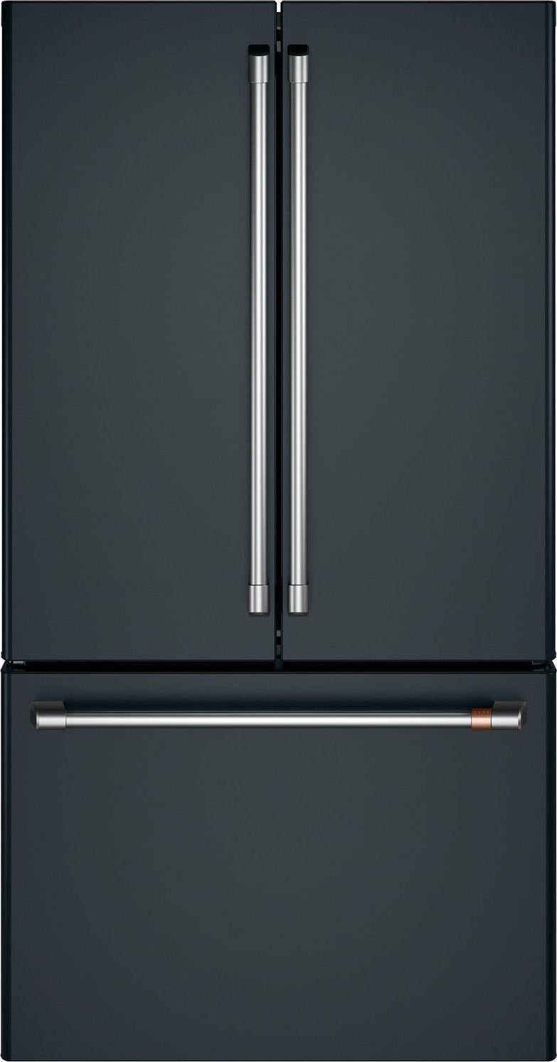 Cafe 36" 23.1 cu. ft. Matte Black Counter-Depth French-Door Refrigerator - Energy Star