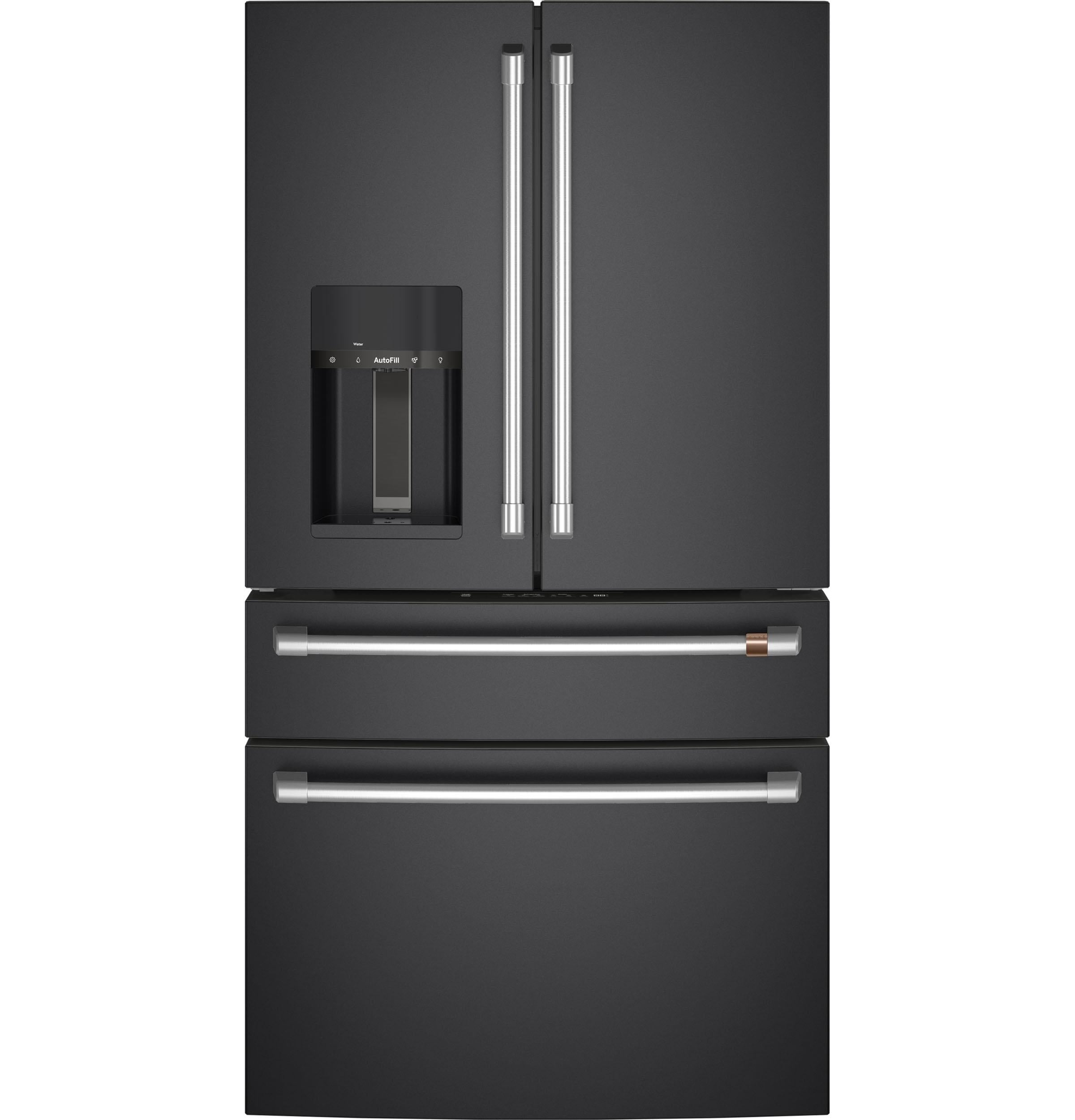 Cafe Customizable Professional Collection Series Counter Depth French Door Refrigerator, in Matte Black