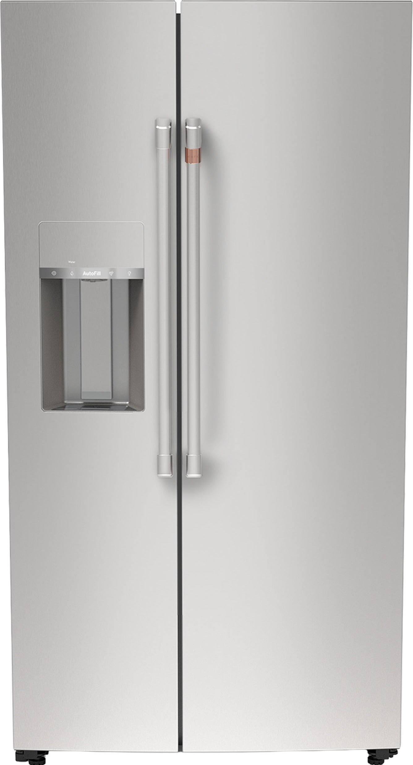 Cafe 36 Inch Counter Depth French Door Refrigerator With External Dispenser With AutoFill And Energy Star Qualified: Stainless Steel