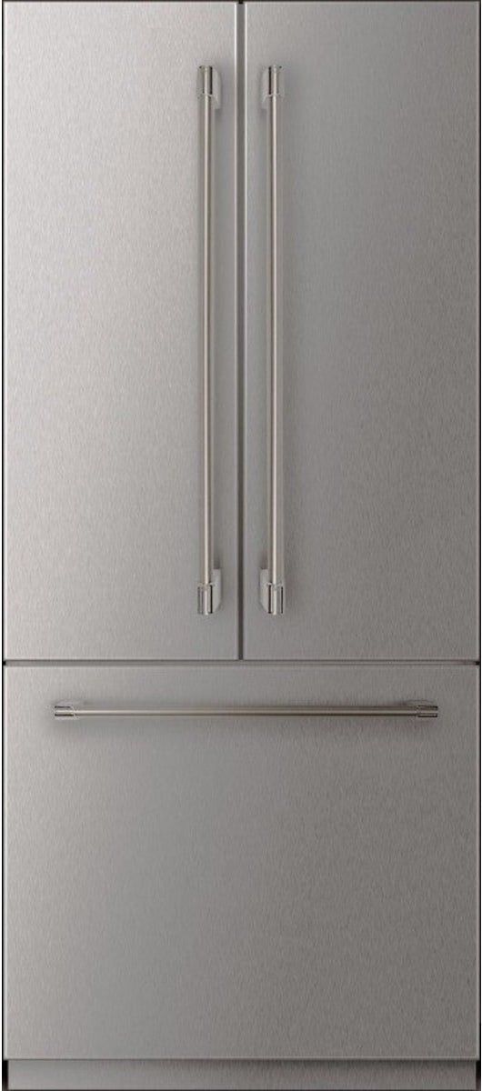 Elica 36 Inch Built-In French Door Bottom-Mount Refrigerator with 19.5 cu. ft. Total Capacity, Internal Filtered Water Dispenser, Internal Ice Maker, Spill-Proof Shelves, Soft-Closing Pantry Drawers, Metal Freezer Drawers, Sabbath Mode and ENERGY STAR Certified: Panel Ready