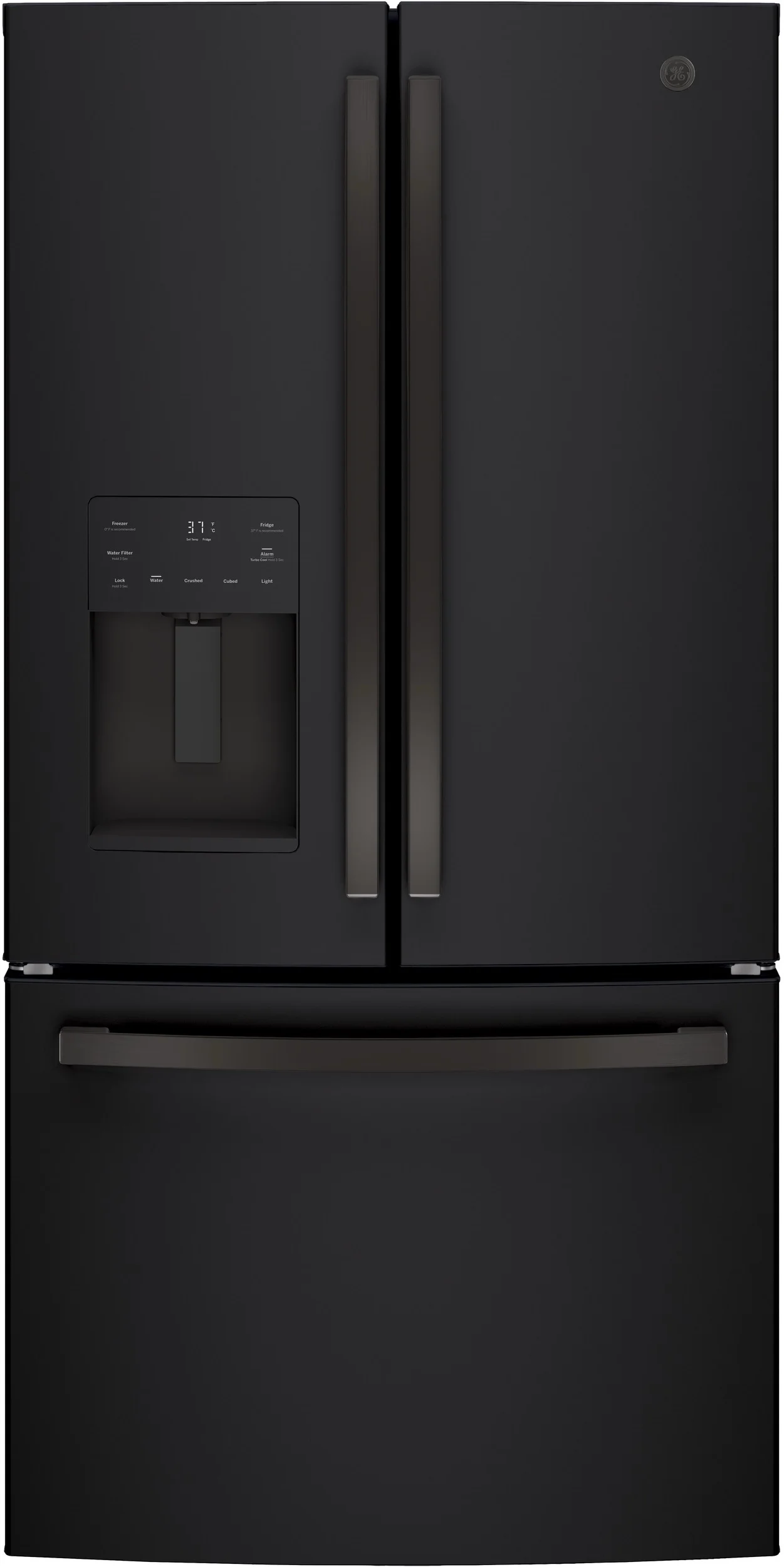 GE 36" 25.6 cu. ft. Black Slate French Door Refrigerator - Energy Star