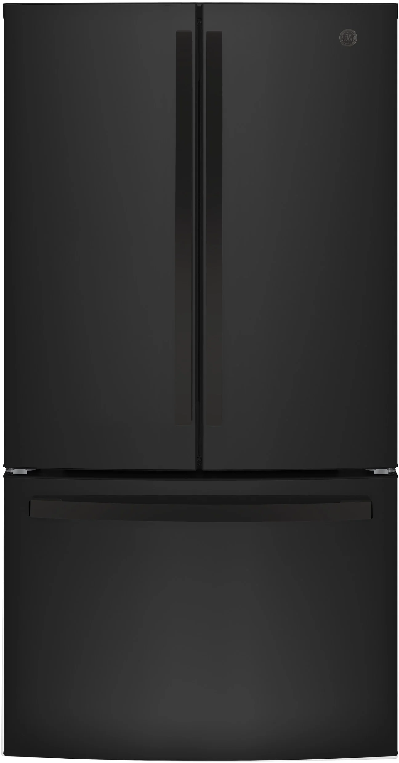 GE 36" 27.0 cu. ft. Black French Door Refrigerator with Internal Water Dispenser - Energy Star