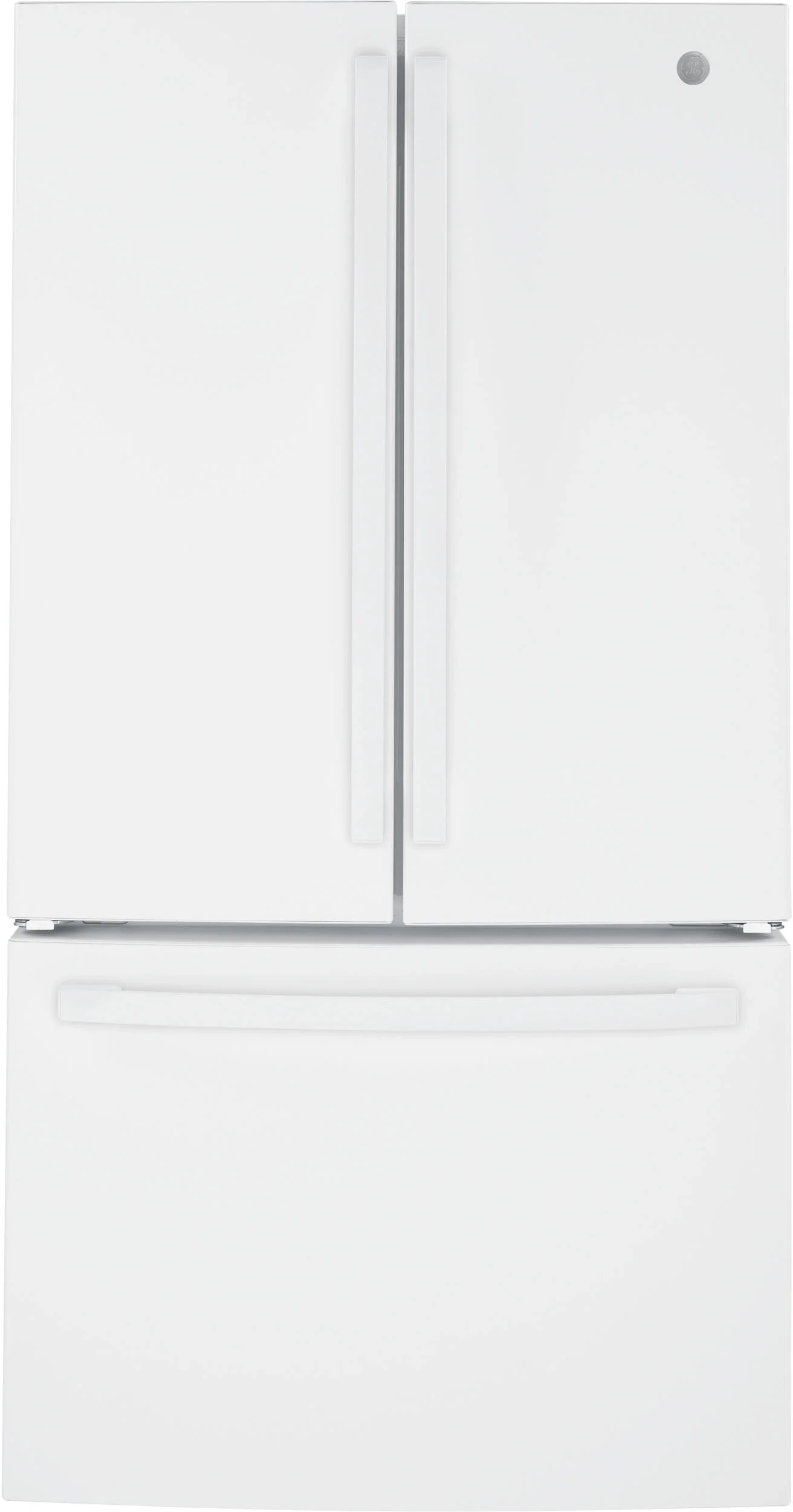 GE 36" 27.0 cu. ft. White French Door Refrigerator with Internal Water Dispenser - Energy Star