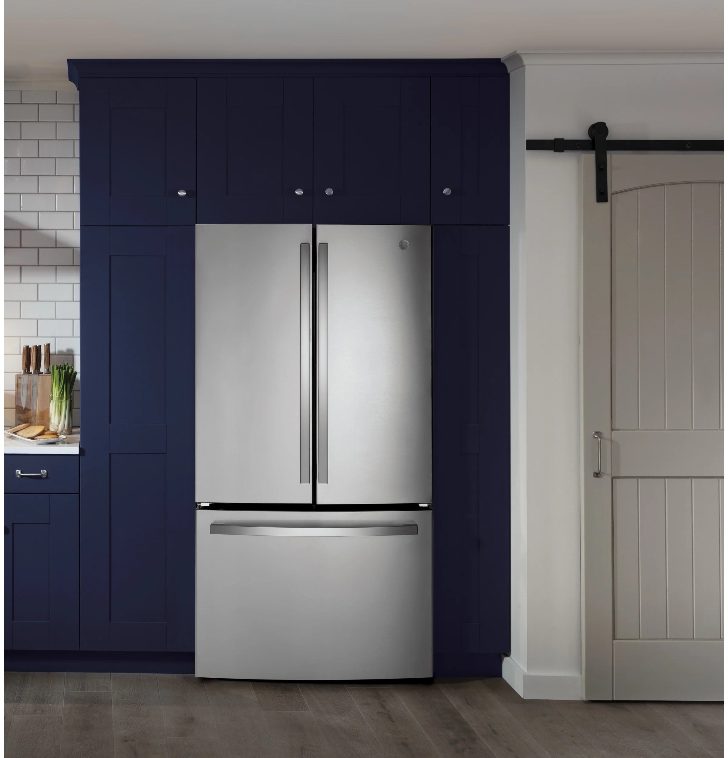 GE GNE27JYMFS 36 Inch Fingerprint Resistant Stainless Steel French