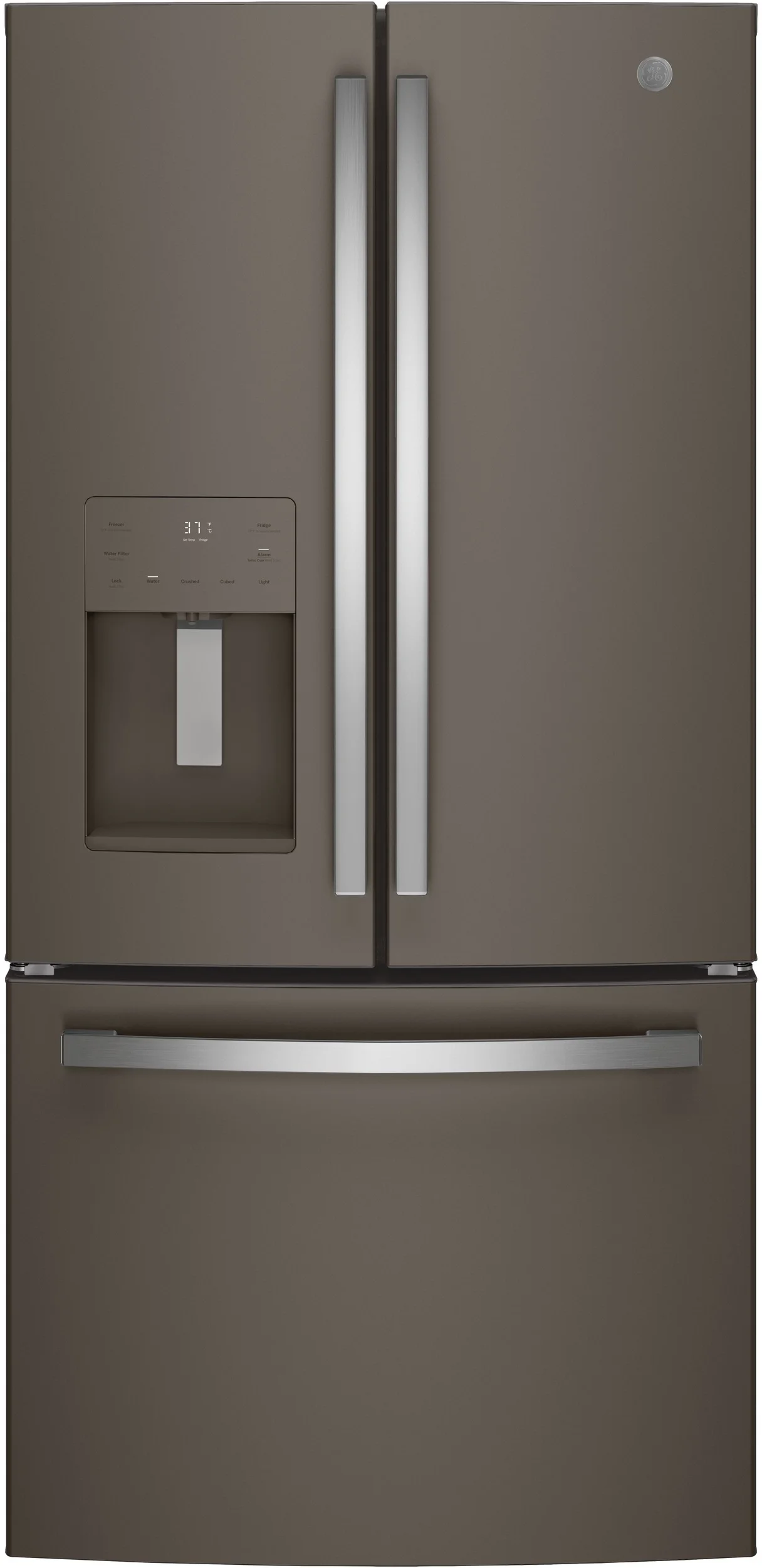 GE 33" 17.5 cu. ft. Slate Counter Depth French Door Refrigerator - Energy Star