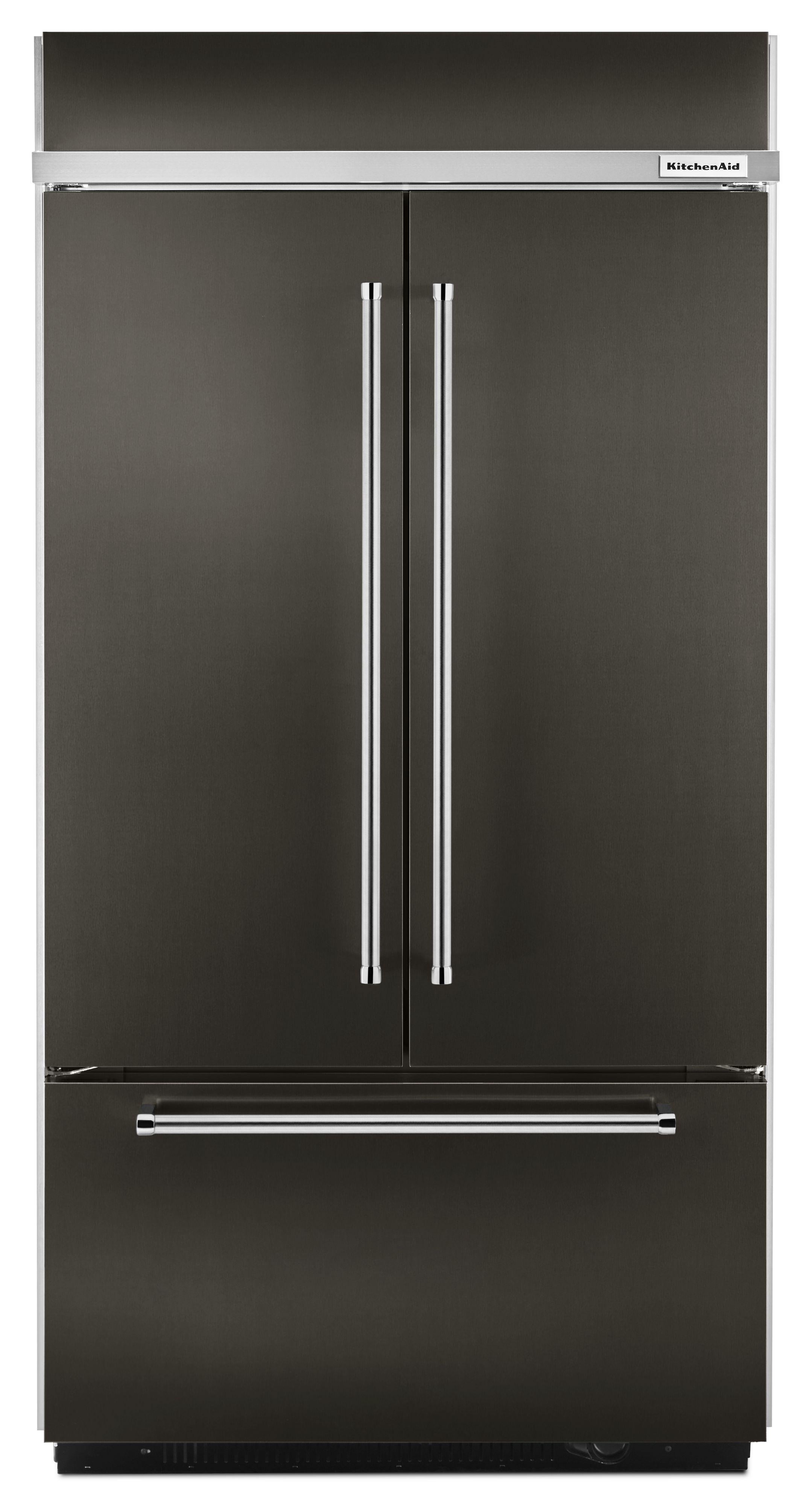 Kitchen Aid KitchenAid 42" 24.2 cu. ft. Black Stainless Steel Built-In Frost Free French Doo
