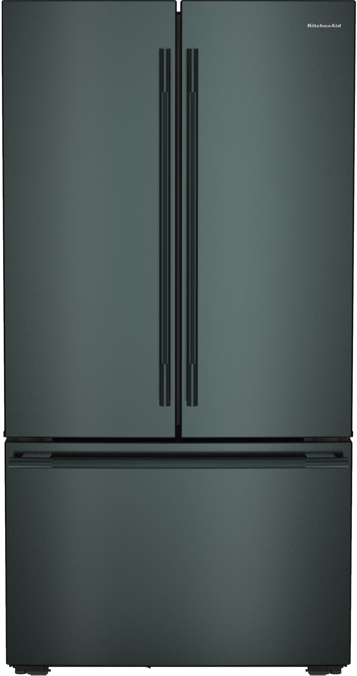 KitchenAid French Door Refrigerator With 26 Cu. Ft. Capacity Counter Depth And Stainless Steel With PrintShield Finish Color: Juniper