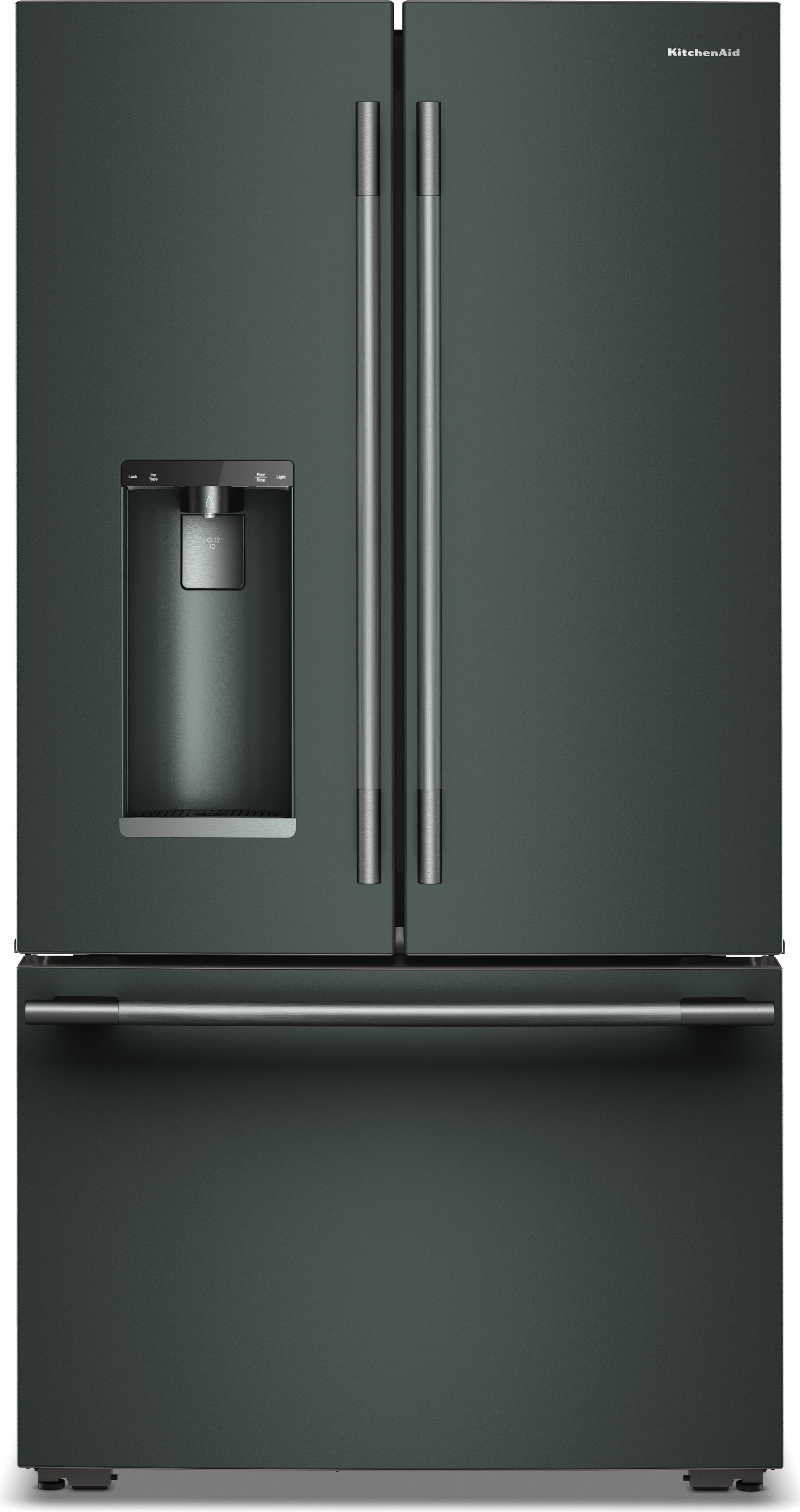 KitchenAid French Door Refrigerator With 26 Cu. Ft. Capacity Counter Depth  And Stainless Steel With PrintShield Finish Color: Juniper