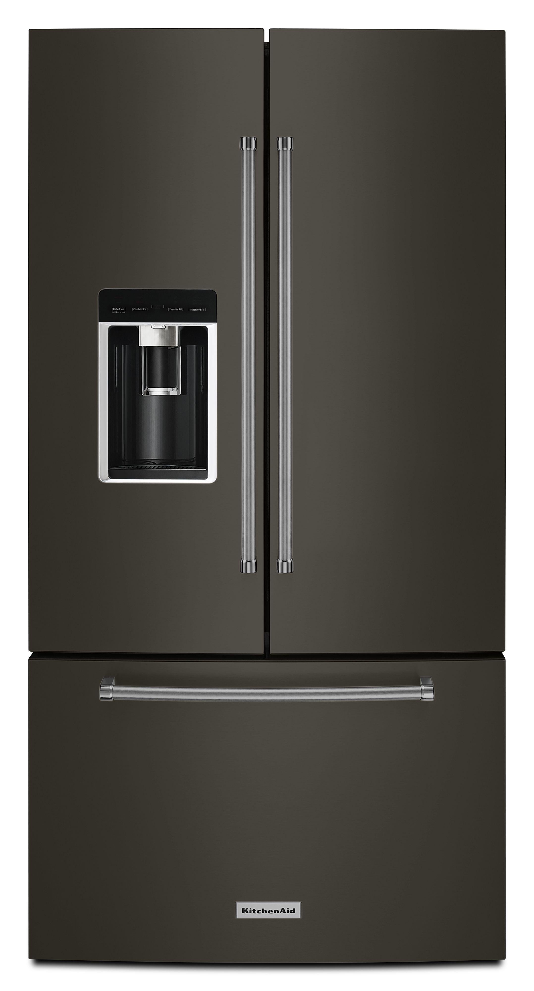 Kitchen Aid KitchenAid 36" 23.8 cu. ft. Black Stainless Steel Counter-Depth French Door Refr