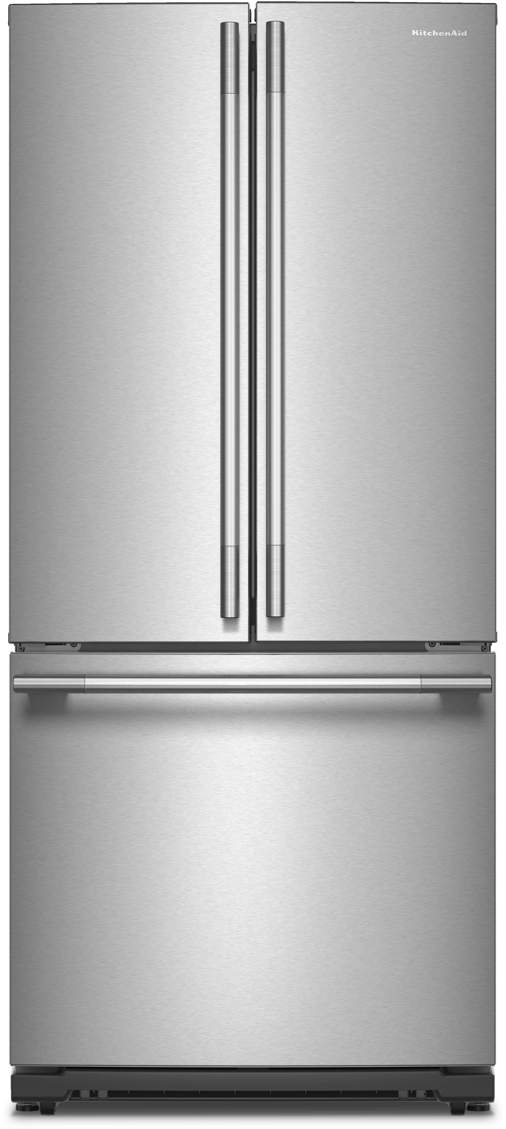 KitchenAid KRFF330SPS 20 cu. Ft. 30-Inch Width Standard Depth French Door Refrigerator PrintShield stainless