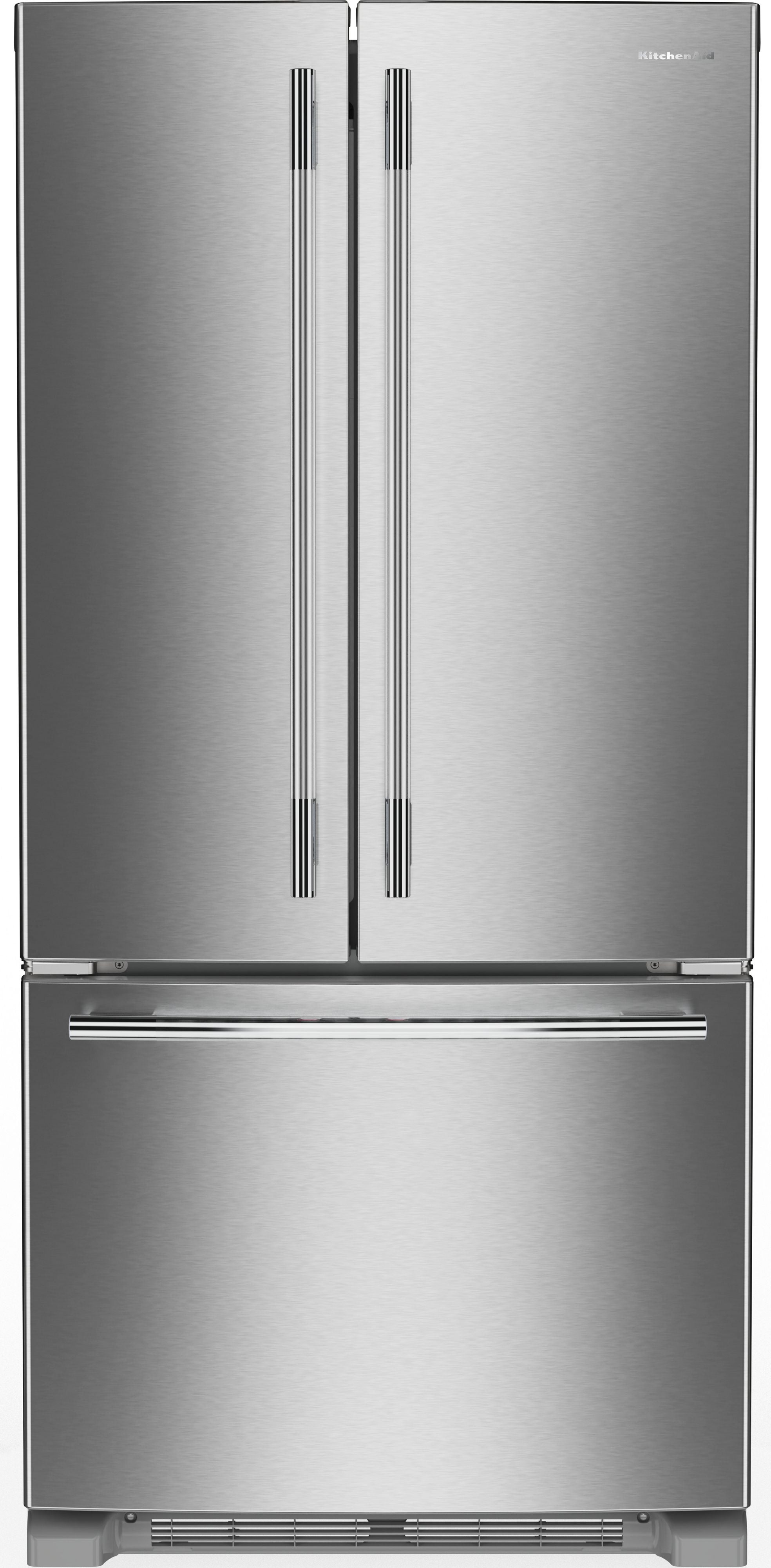 KitchenAid KRFF333SPS 22 Cu. Ft. 33-Inch Standard-Depth French Door Refrigerator PrintShield stainless