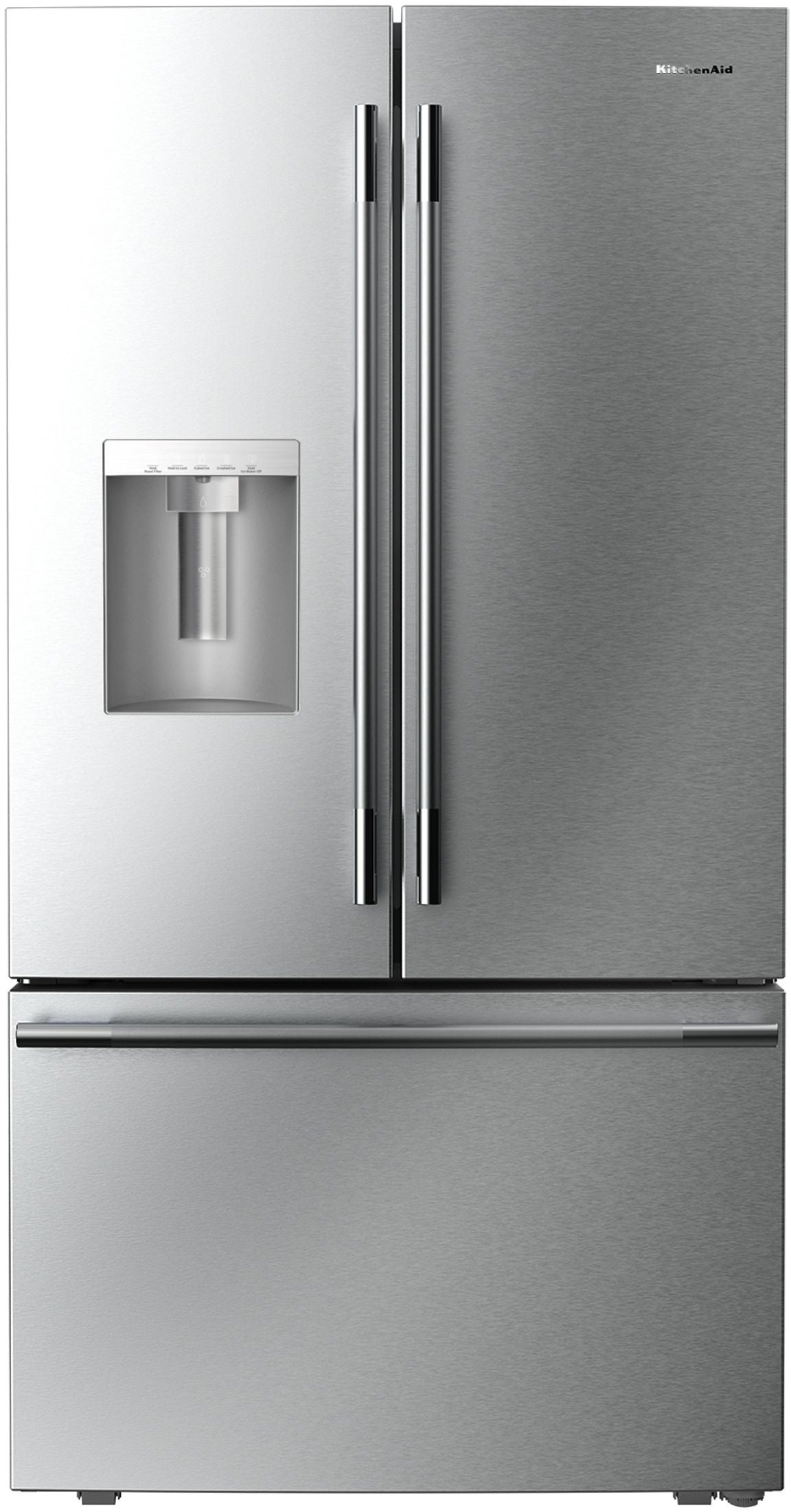 KitchenAid French Door Refrigerator With 26 Cu. Ft. Capacity Full Depth  And Stainless Steel With PrintShield Finish Color: Stainless Steel with PrintShield Finish