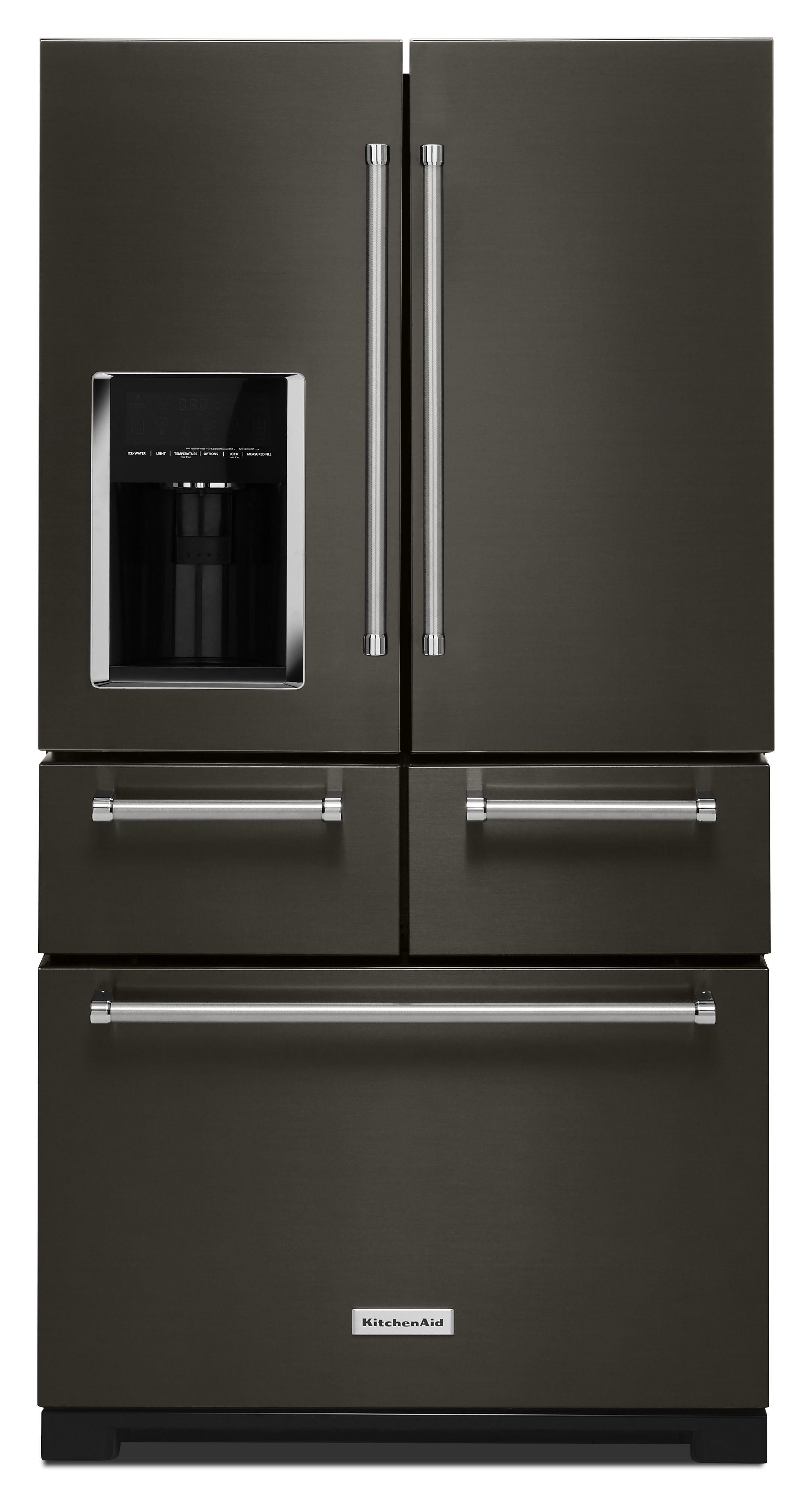 Kitchen Aid KitchenAid 36" 25.8 cu. ft. Black Stainless Steel Multi-Door Freestanding Refrig
