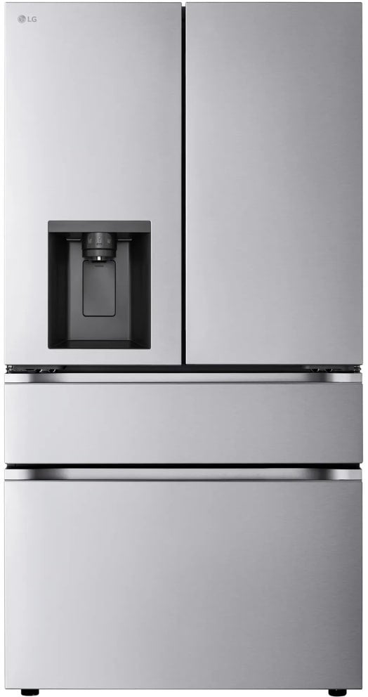 LG 36 Inch 29 Cu.Ft. 4 Door French Door Refrigerator, Ice And Water, Pocket Handle: Nobel Steel