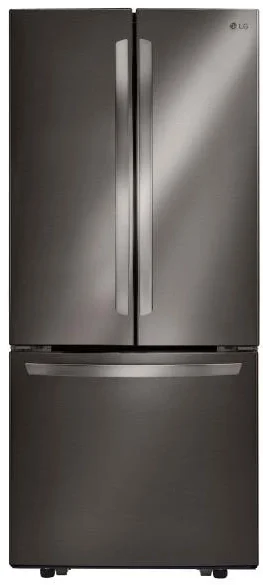 LG 30" 22 cu.ft. Black Stainless Steel French Door Refrigerator - Energy Star