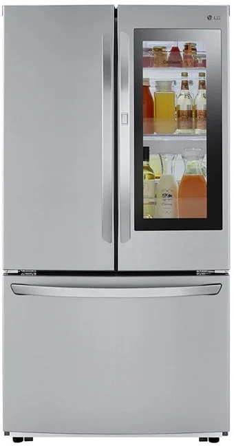 LG 36" 27 cu.ft. Fingerprint Resistant Stainless Steel InstaView Door-in-Door InstaView French Door Refrigerator - Energy Star