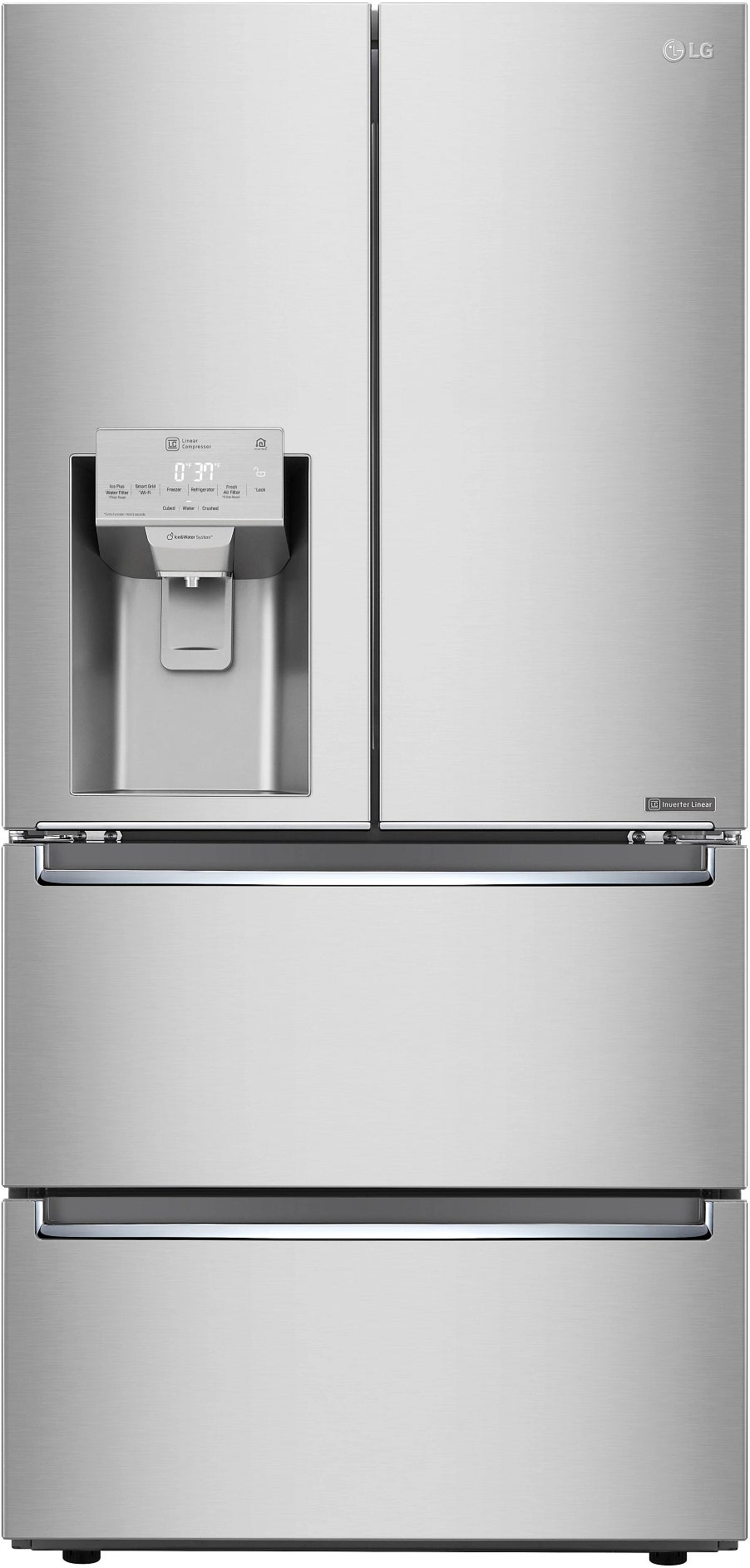 LG LRMXC1803S 33 Inch Stainless Steel Counter Depth French Door Refrigerator
