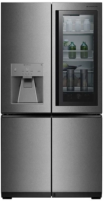 LG Signature URNTC2306N 36 Inch Textured Steel Counter Depth French Door Refrigerator