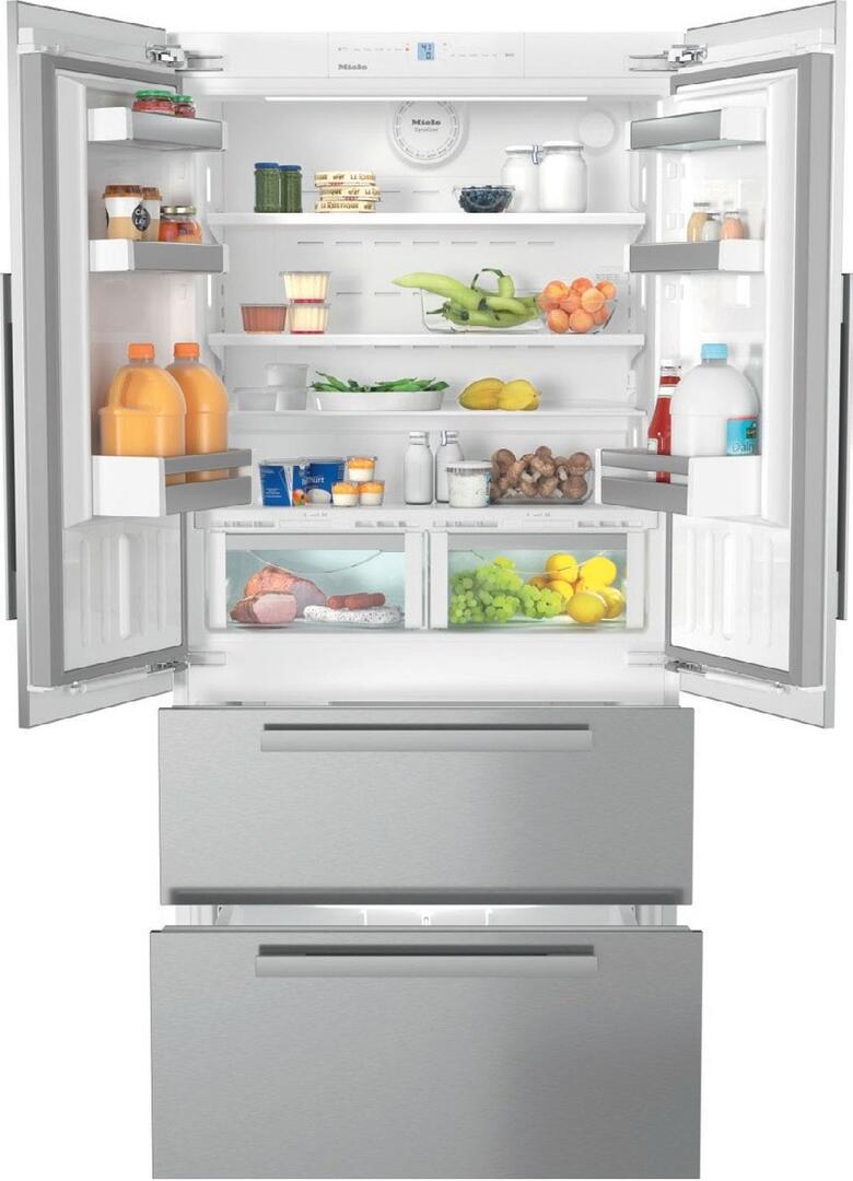 Miele KFNF9955IDE PerfectCool Series 36 Inch Panel Ready Built In Counter Depth French Door Refrigerator