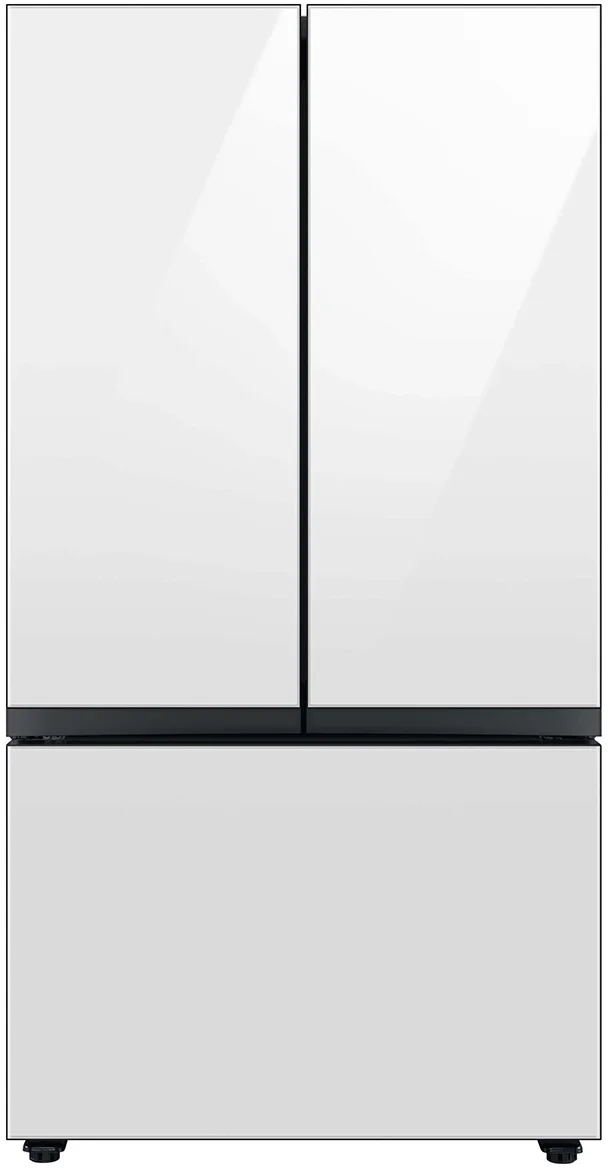 Samsung RF24BB620012 BESPOKE Series 36 Inch White Glass Counter Depth French Door Refrigerator