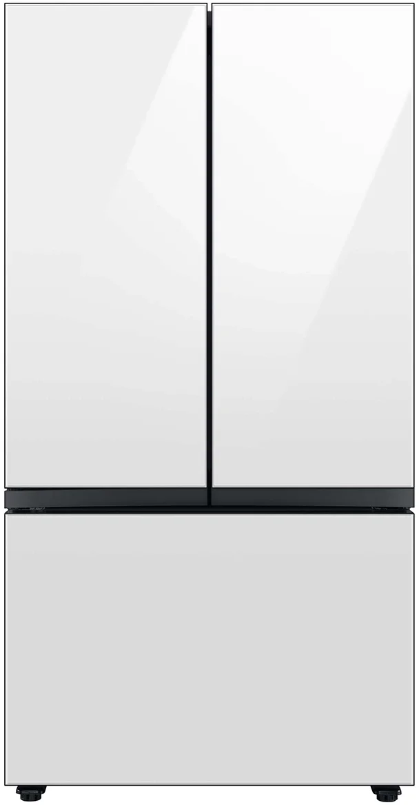 Samsung RF24BB660012 BESPOKE Series 36 Inch White Glass Counter Depth French Door Refrigerator