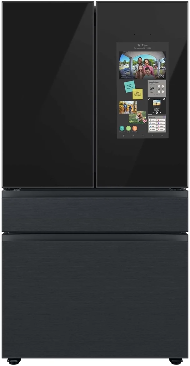 Samsung RF29BB89008M BESPOKE Series 36 Inch Charcoal Glass over Matte Black Stainless Steel French Door Refrigerator