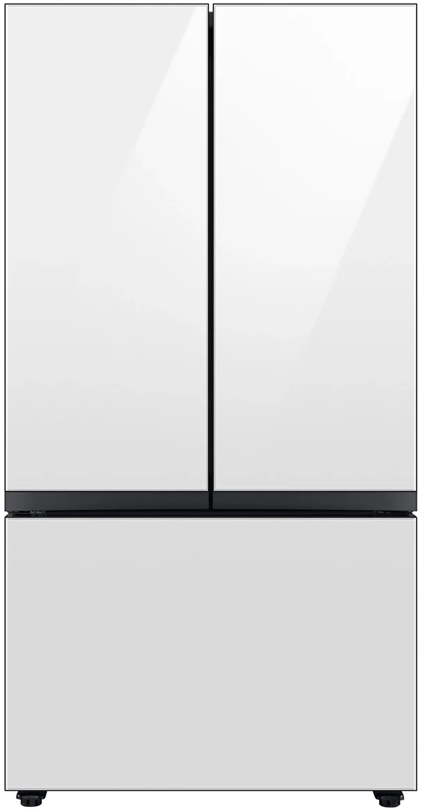 Samsung RF30BB620012 BESPOKE Series 36 Inch White Glass French Door Refrigerator