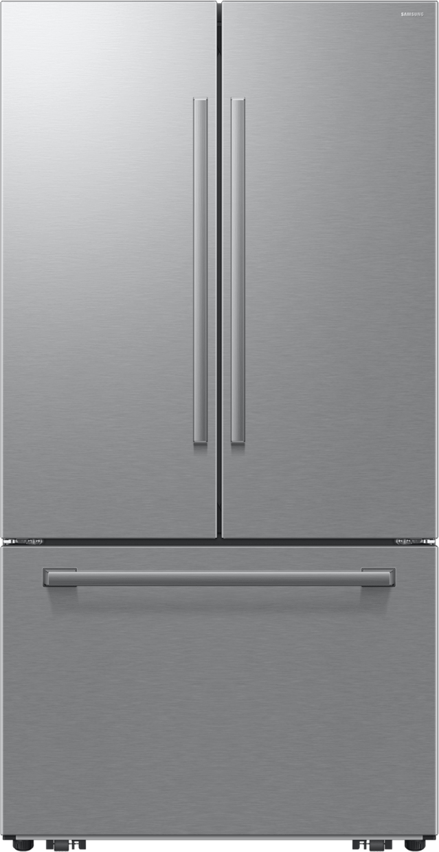 Samsung 36 Inch Counter Depth 3-Door French Door Refrigerator with 25 cu. ft. Total Capacity, Power Cool & Power Freeze, In-Door Tall Water Dispenser, AI Precise Cooling, Wi-Fi, ADA Compliant, and Energy Star Rated: Fingerprint Resistant Stainless Steel