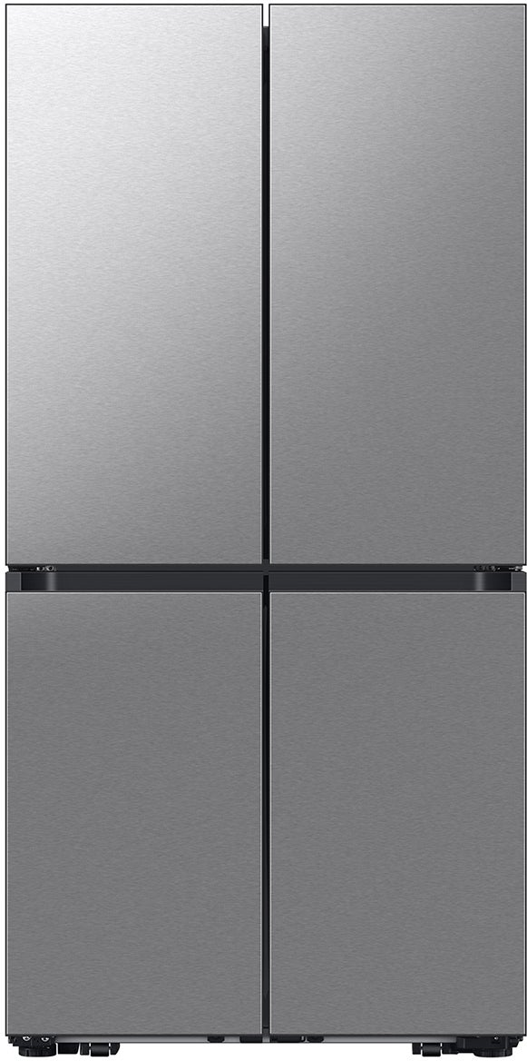 Samsung Bespoke 23 Counter Depth 4-Door French Door Refrigerator with AI Hybrid Cooling & Beverage Center™: Stainless Steel