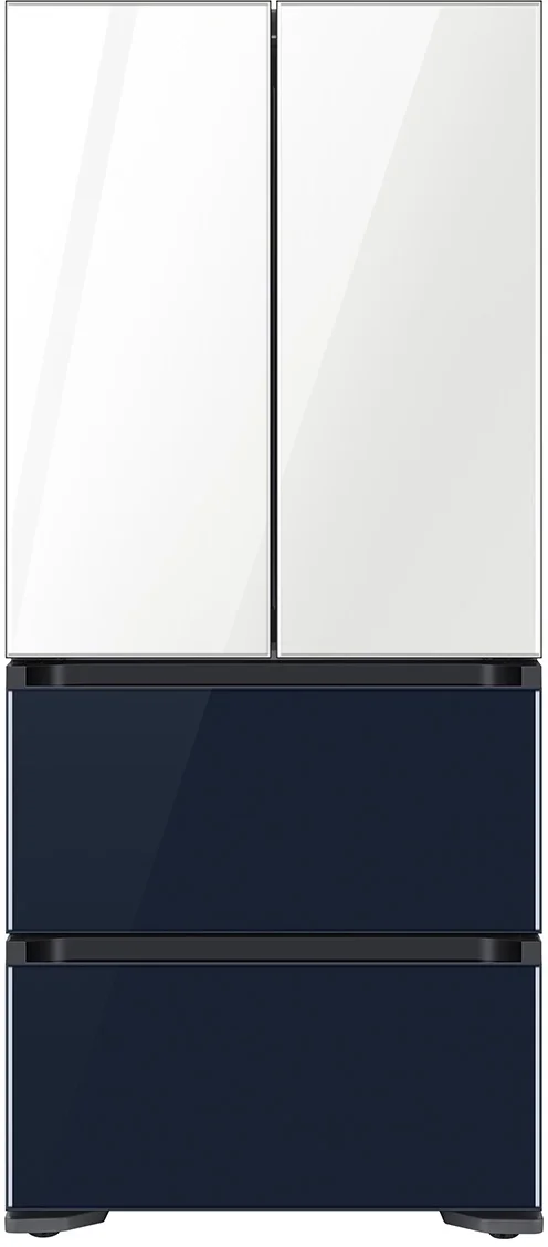 Samsung RQ48T94B277 32 Inch French Door Refrigerator, in White and Navy Glass