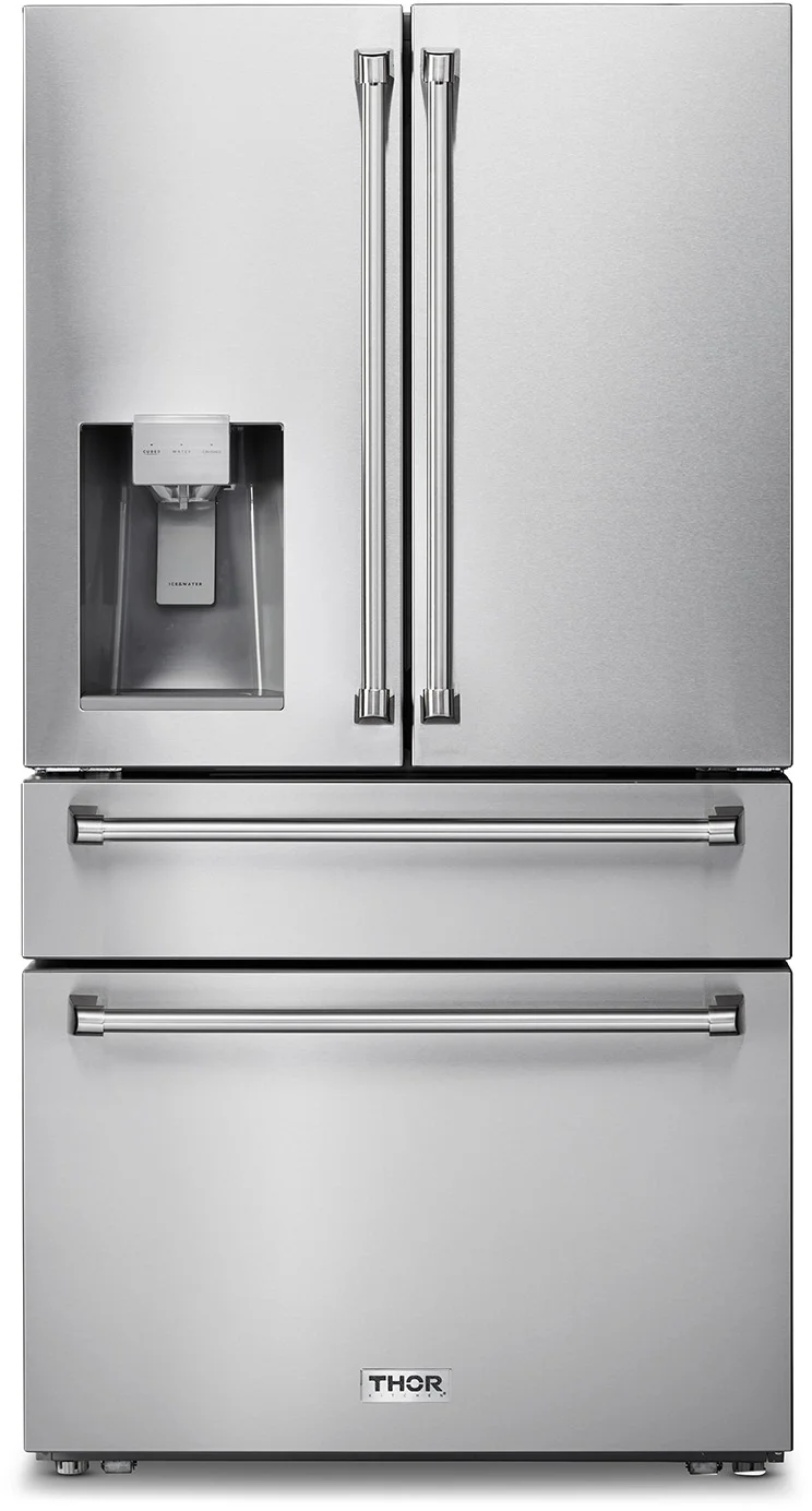 Thor Kitchen TRF3601FD 36 Inch Stainless Steel Counter Depth French Door Ref...